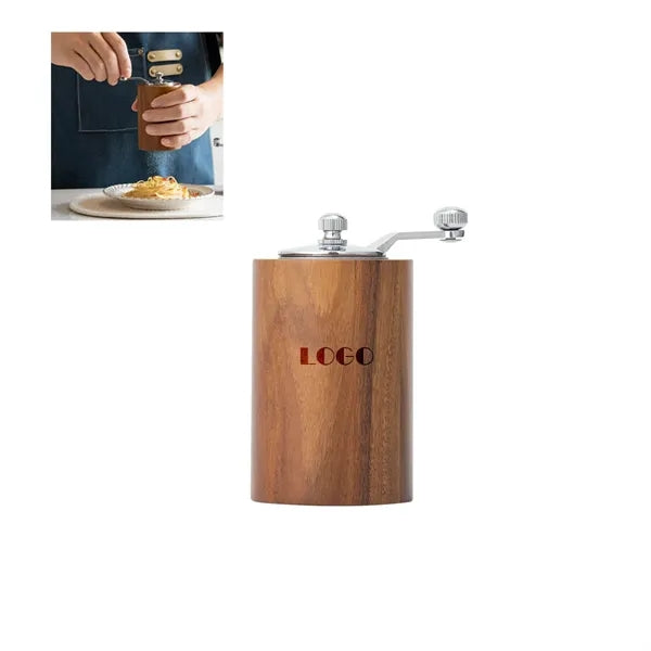 Wooden Portable Adjustable Hand Crank Coffee Grinder