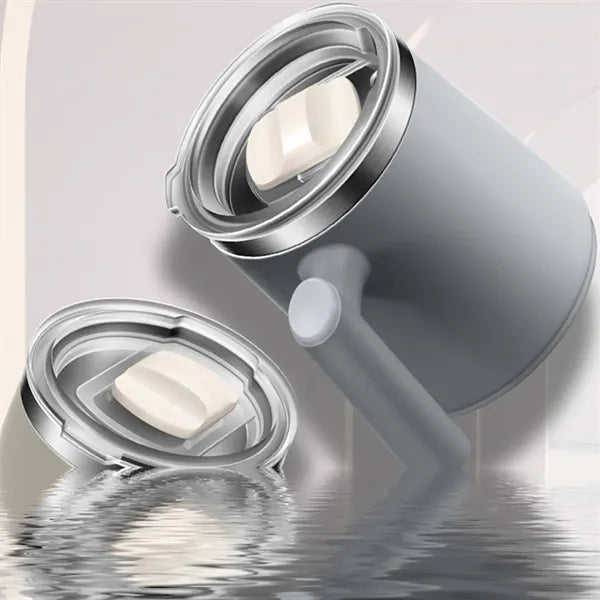 13Oz. Insulated Mug W/ Handle and Transparent Sliding Lid