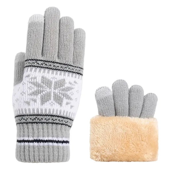 Acrylic Snowflake Touchscreen Gloves