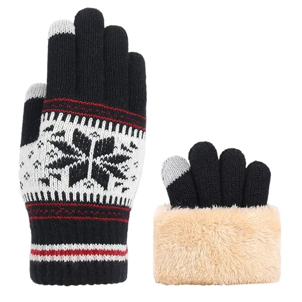 Acrylic Snowflake Touchscreen Gloves