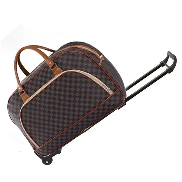 Large Capacity Waterproof Folding Travel Tote Bag with Rolle