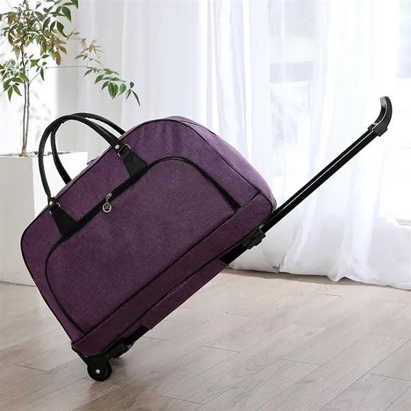 Large Capacity Waterproof Folding Travel Tote Bag with Rolle