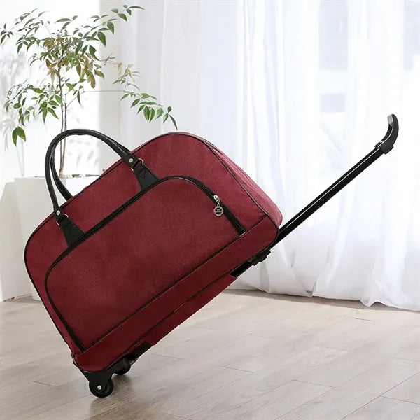 Large Capacity Waterproof Folding Travel Tote Bag with Rolle