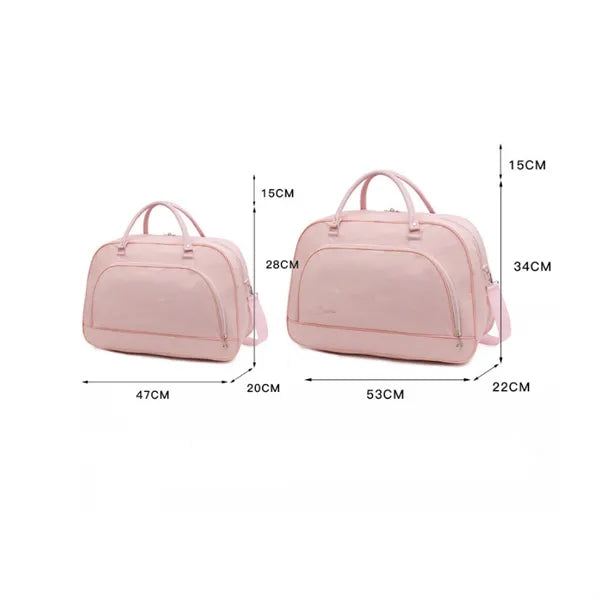 Large Capacity Waterproof Folding Travel Tote Bag with Rolle