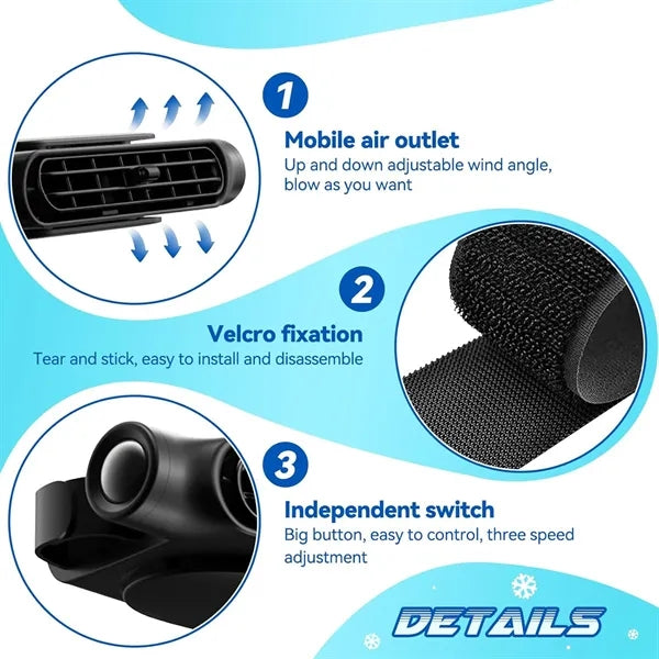 Car Rear Seat Cooling Fan