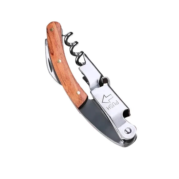 Corkscrew Wine Opener with Colorful Wood Handle