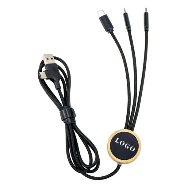 Bamboo 5W Wireless Charging Cable 5-in-1