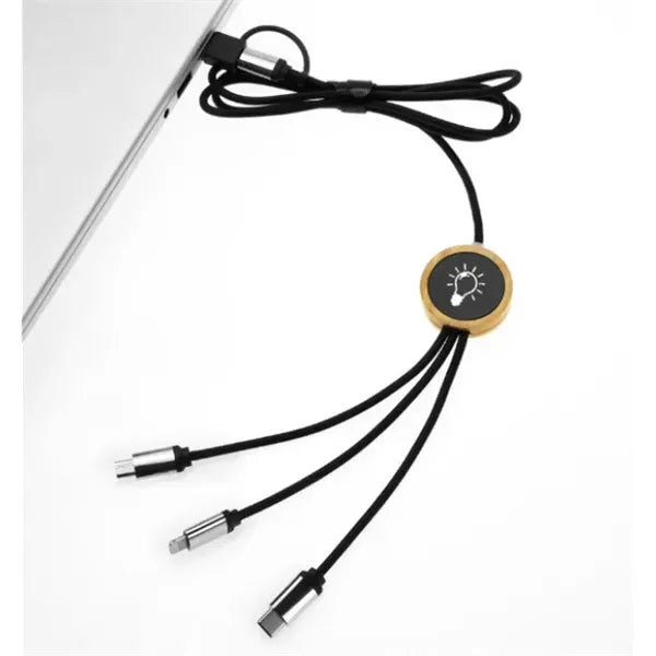 Bamboo 5W Wireless Charging Cable 5-in-1