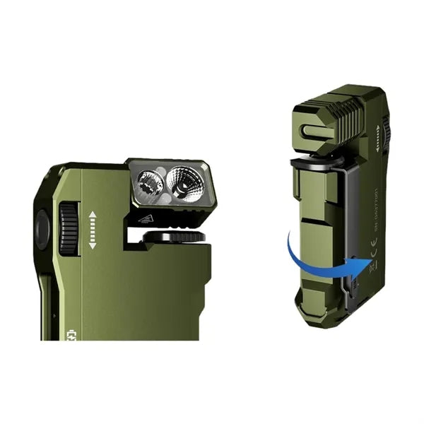 Rechargeable EDC Flashlight, Powerful RGB Flashights