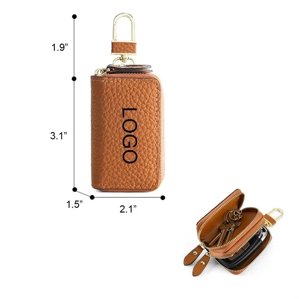 Genuine Leather Double Layer Car Key Protector Case