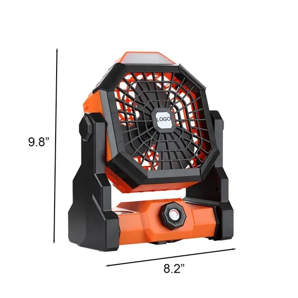 7800mAh Rechargeable LED Fan Light for Multiple Uses