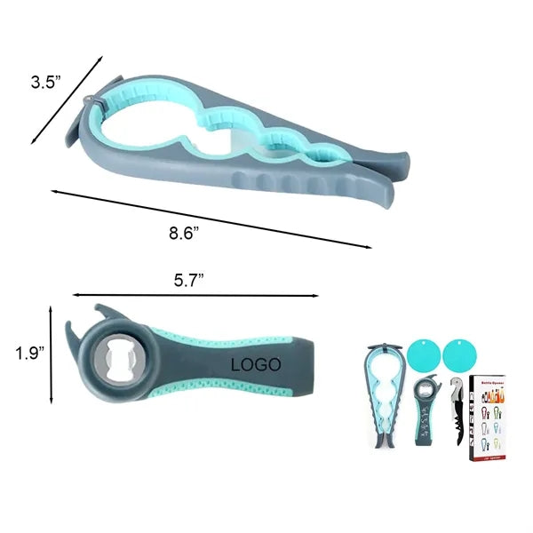 Multifunctional 5-piece Kitchen Bottle Opener Set