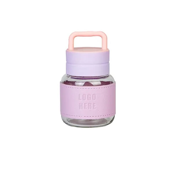 Portable Mini Glass Handle Coffee and Water Cup