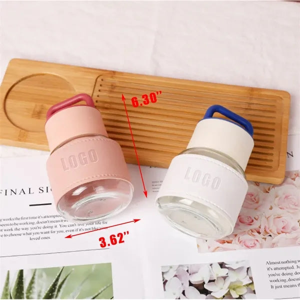 Portable Mini Glass Handle Coffee and Water Cup