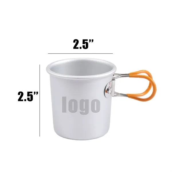 Folding Aluminum Multi-Use Cup for Camping and Travel