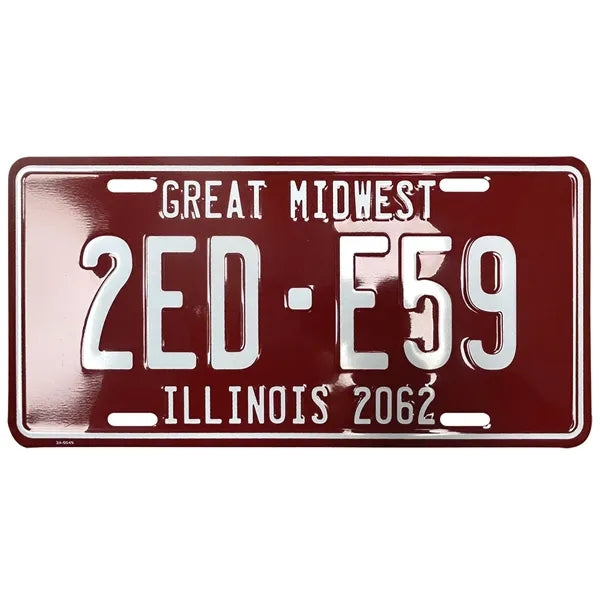 Embossed Aluminum License Plates