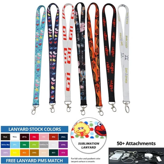 1/2" Polyester Lanyard - Full Color
