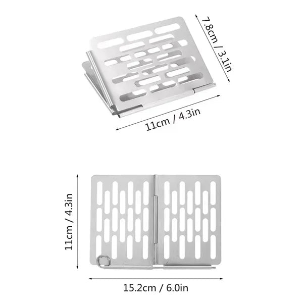 Outdoor Camping Folding Grill Plate BBQ Rack