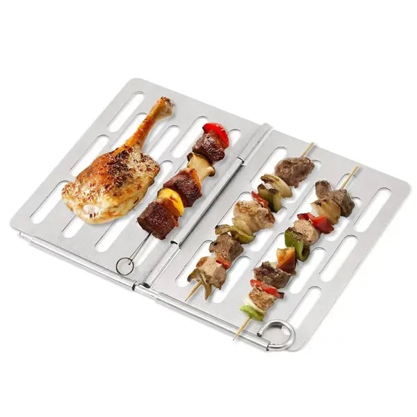 Outdoor Camping Folding Grill Plate BBQ Rack