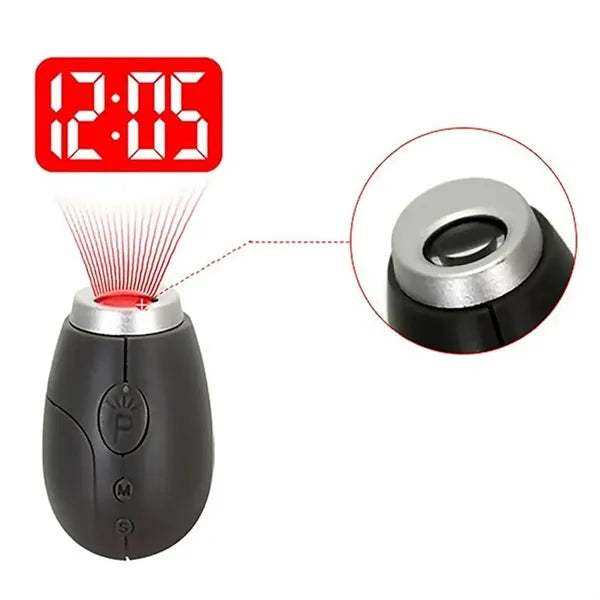 Portable Projection Clock Keychain