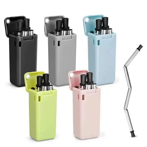 Travel Silicone Straws