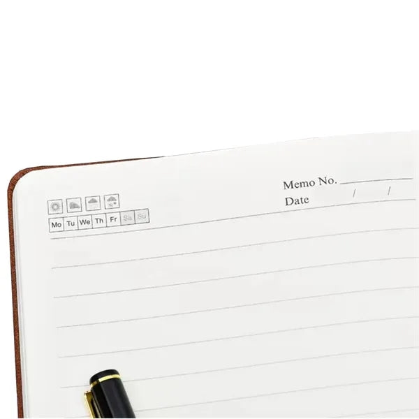 A5 Pu Leather Notebook With Pocket
