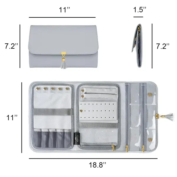Jewelry Organizer Roll Bag