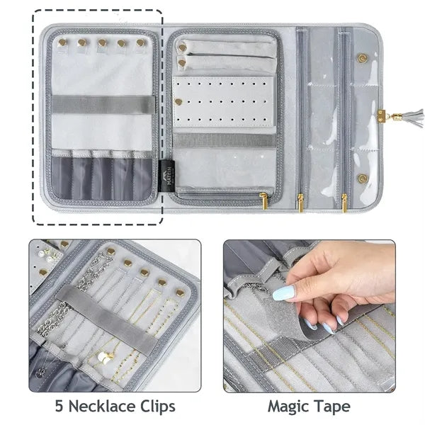 Jewelry Organizer Roll Bag