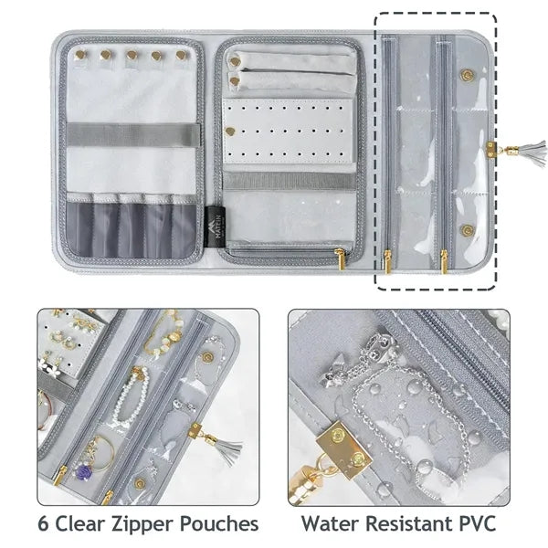 Jewelry Organizer Roll Bag