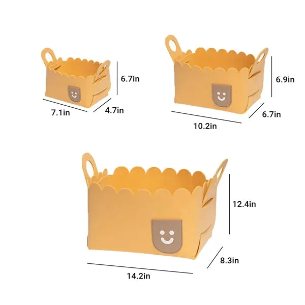 Foldable Storage Basket For Desktop Items
