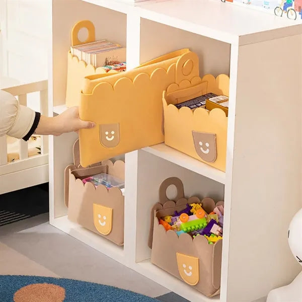 Foldable Storage Basket For Desktop Items