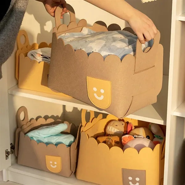 Foldable Storage Basket For Desktop Items