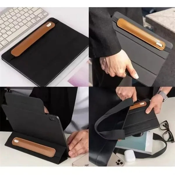 Leather Pen Cover With Loss Prevention Sleeve