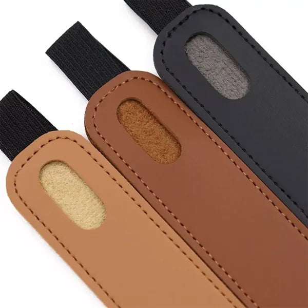 Leather Pen Cover With Loss Prevention Sleeve