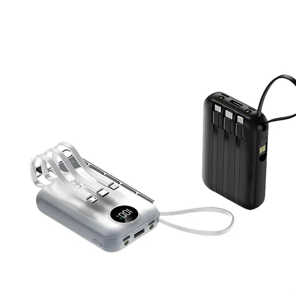 Fast Charging 66W Power Bank With Built-In Cable