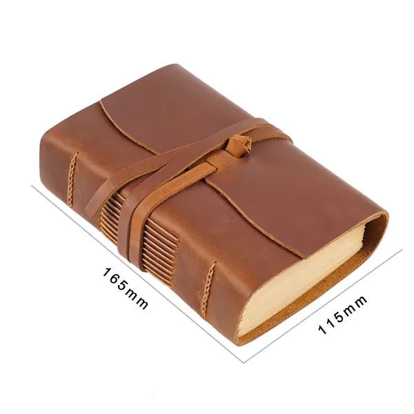 Office supplies vintage leather journal notepad notebook