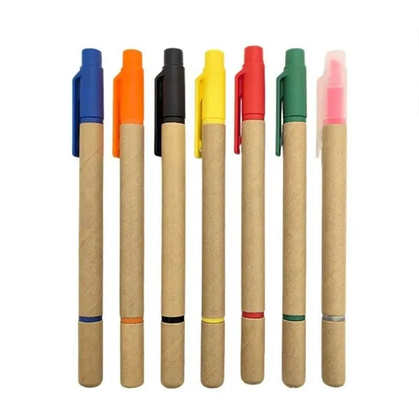 Dual Function Eco-Inspired Pen With Highlighter