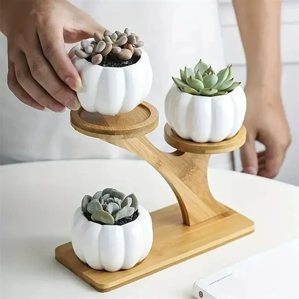 Wood Plant Stand Indoor Flower Shelf
