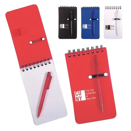 Mini Spiral Flip Notebook With Pen