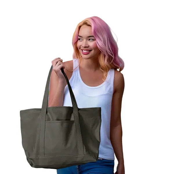 Authentic Pigment-Dyed Large Canvas Tote