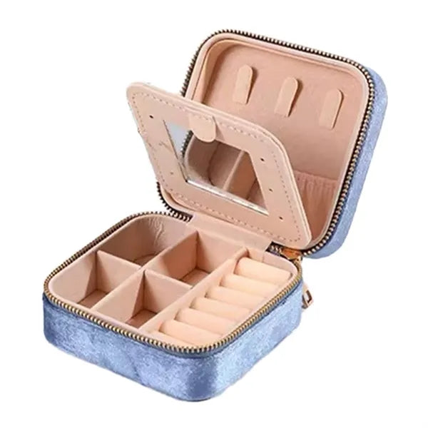 Velvet Jewelry Organizer Case