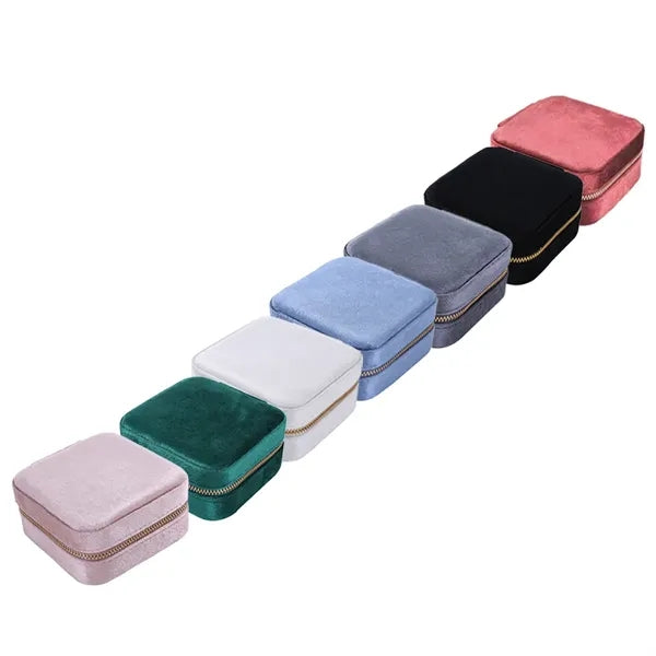 Velvet Jewelry Organizer Case