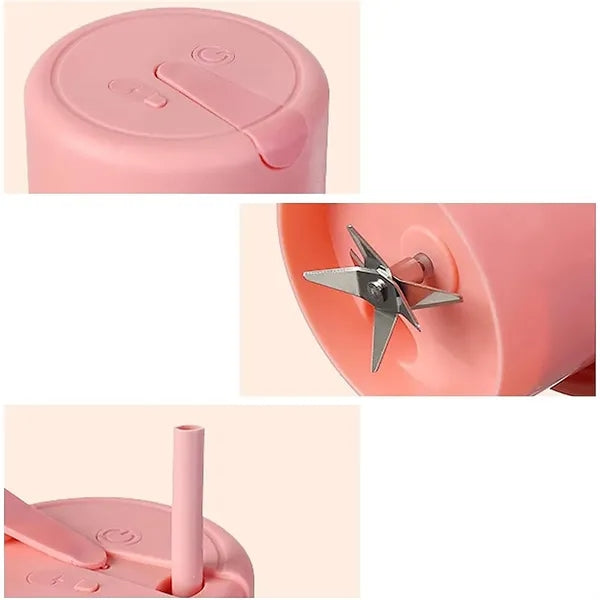 Compact Portable Juicer With Straw