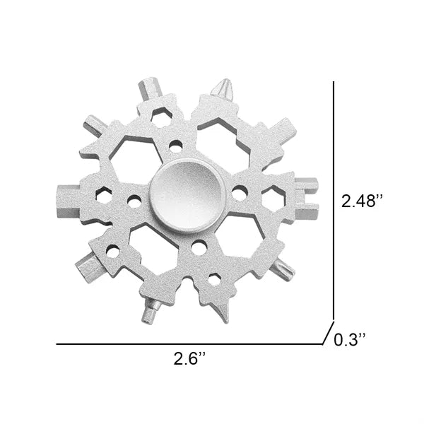 Snowflake Fidget Spinner Multi Tool