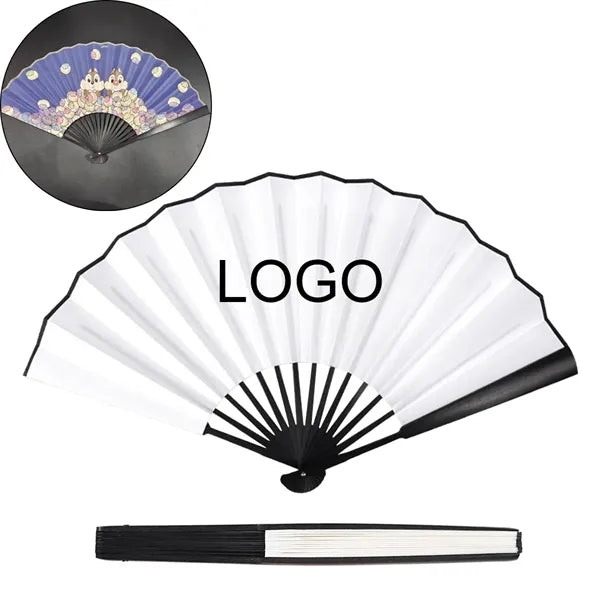 Silk Fan With Wooden Handle