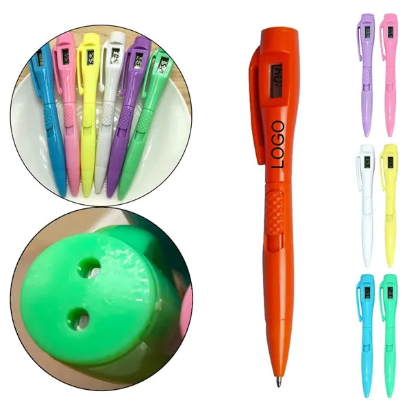 Ballpoint Pens With Digital Clock