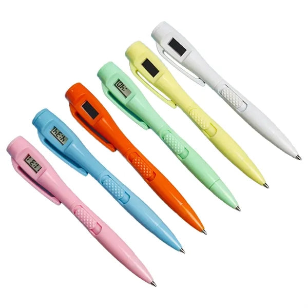 Ballpoint Pens With Digital Clock