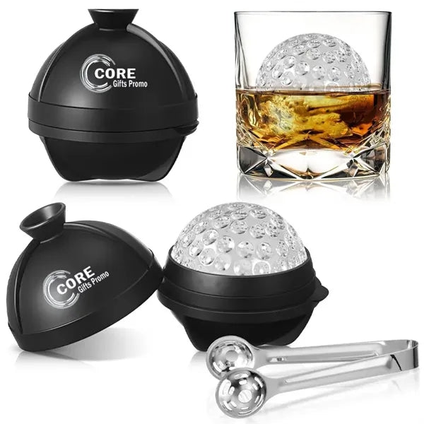 Golf Ball Ice Mold Whiskey Round Cube Tray 2.5 Inch