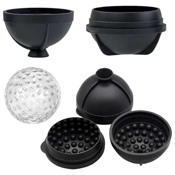 Golf Ball Ice Mold Whiskey Round Cube Tray 2.5 Inch