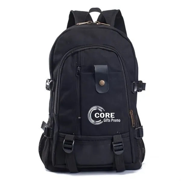 Retro Canvas Backpack Double Shoulder School Bag Unisex for